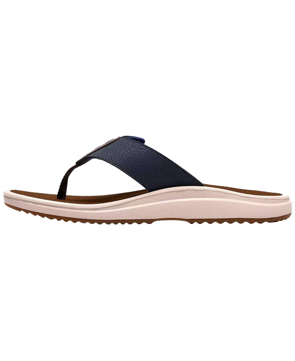 Clarks Men's Cloudsteppers Breeze Flip-Flop Sandals  Navy Size 13