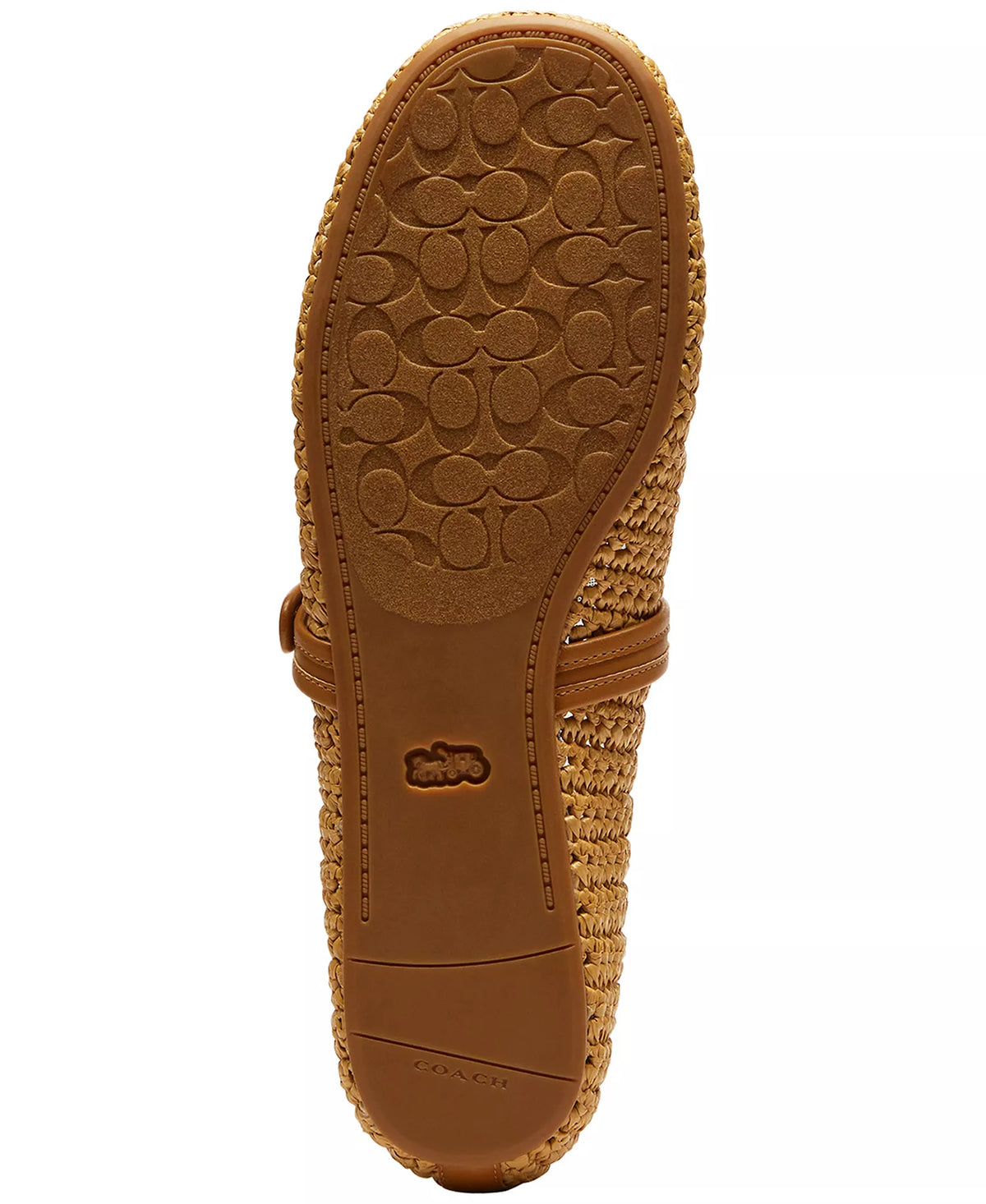 COACH Women's Sculpted C Soft Mary Jane Flats  Natural Size 9