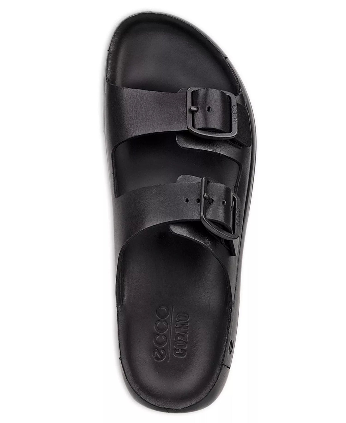 Ecco Men's Cozmo Buckle Slide Sandals  Black Size US10/10.5 - EU44