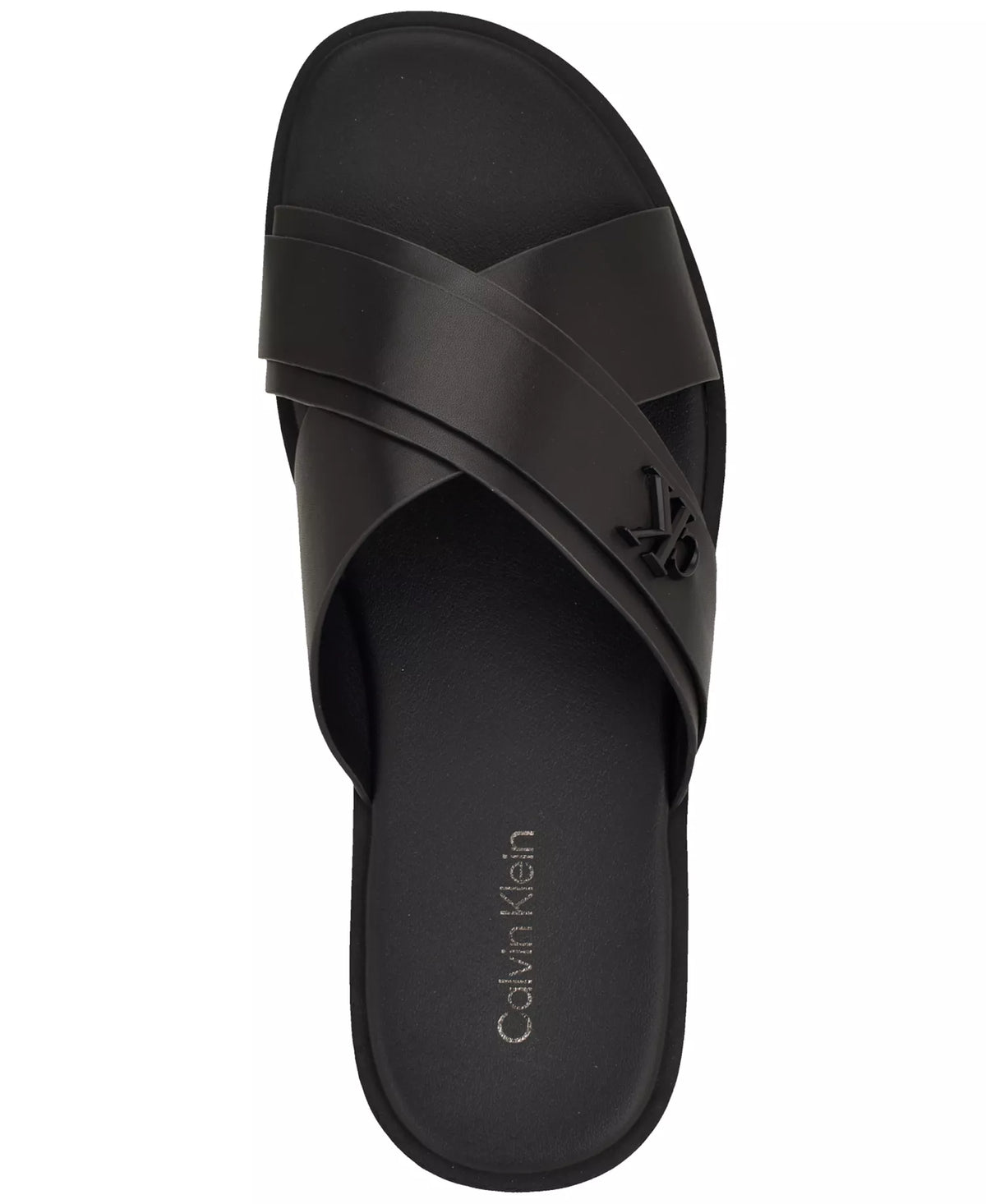 Calvin Klein Men's Elern Slip-On Casual Sandals  Black Size 8