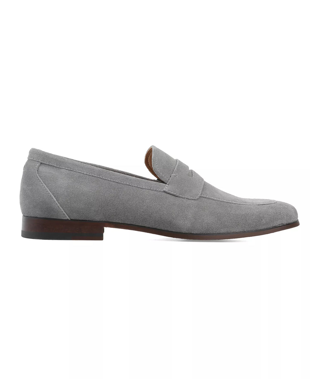 Bar III Men's Baldwinn Penny Suede Loafers  Charcoal Gray Size 10.5