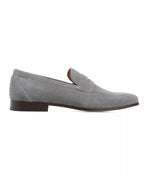 Bar III Men's Baldwinn Penny Suede Loafers  Charcoal Gray Size 10.5