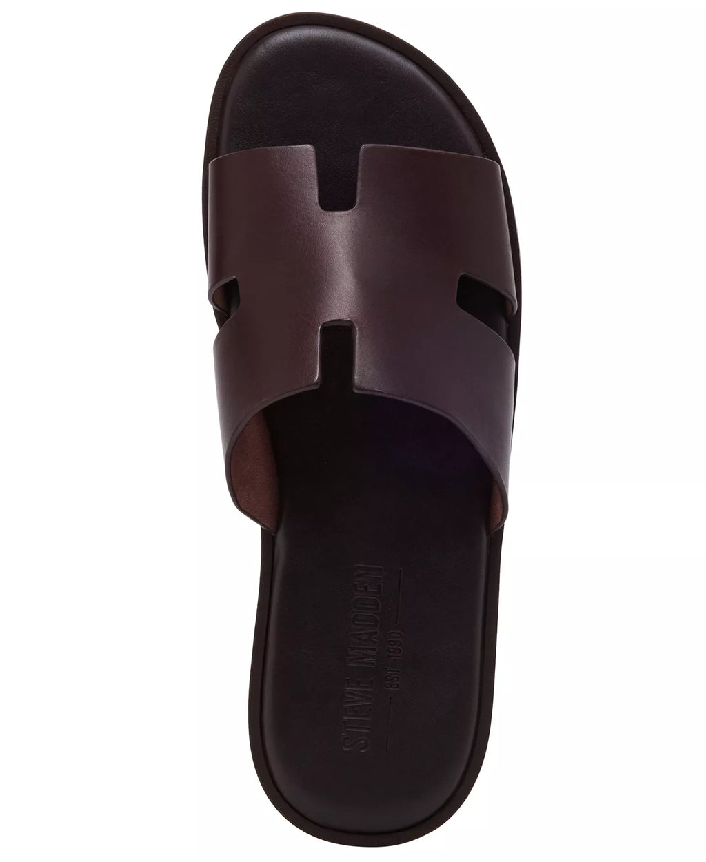 Steve Madden Men's Leone Round Toe Slippers  Brown Size 10
