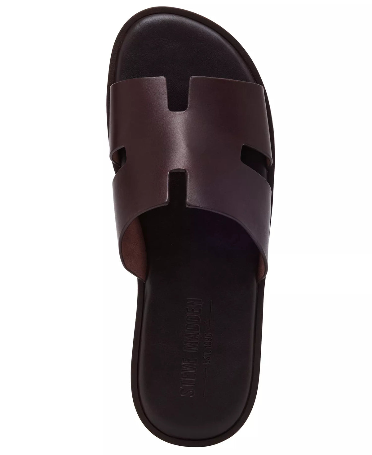 Steve Madden Men's Leone Round Toe Slippers  Brown Size 10