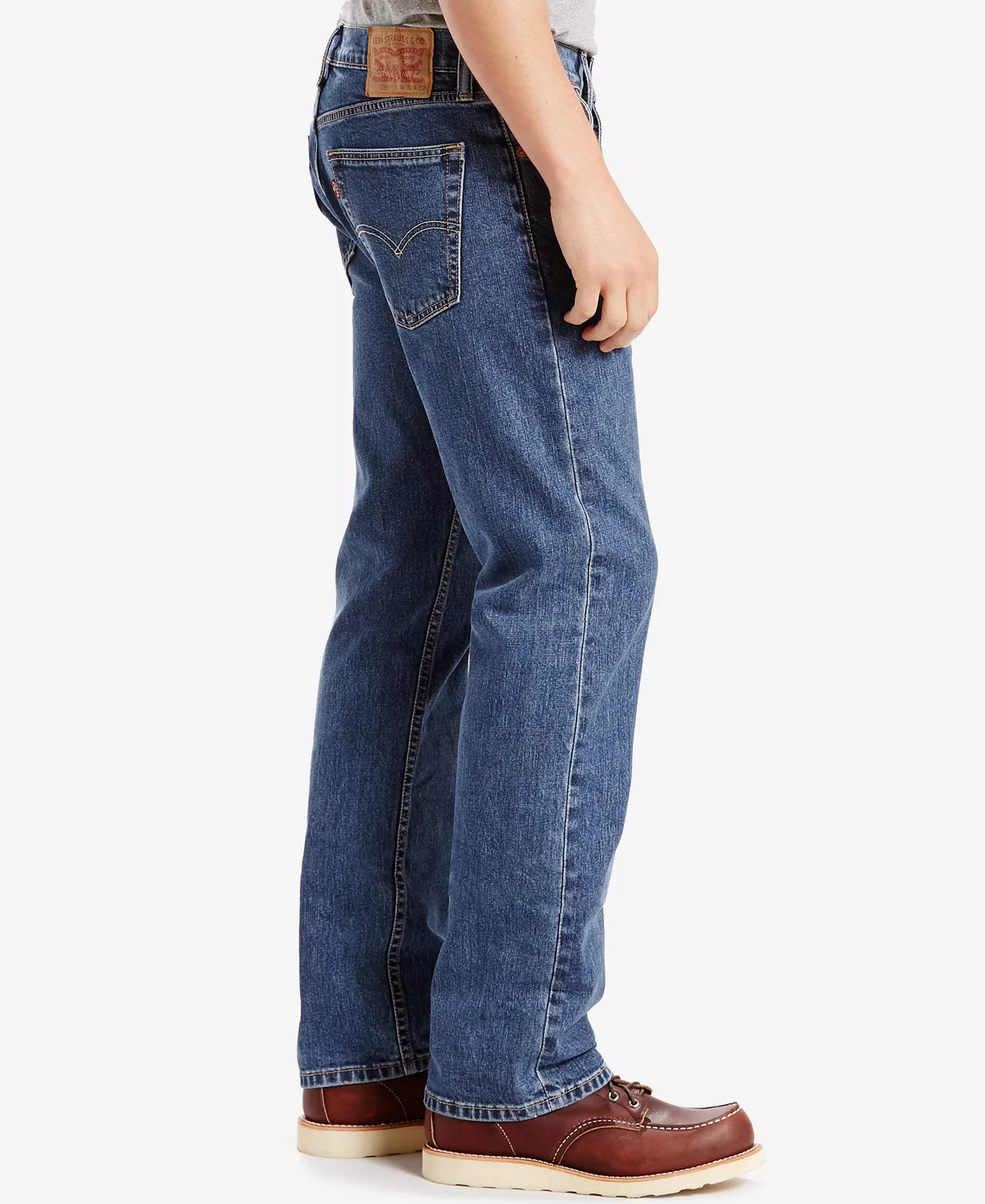 Levi's Men's 505 Regular-Fit Stretch Jeans  Stonewash W40xL32