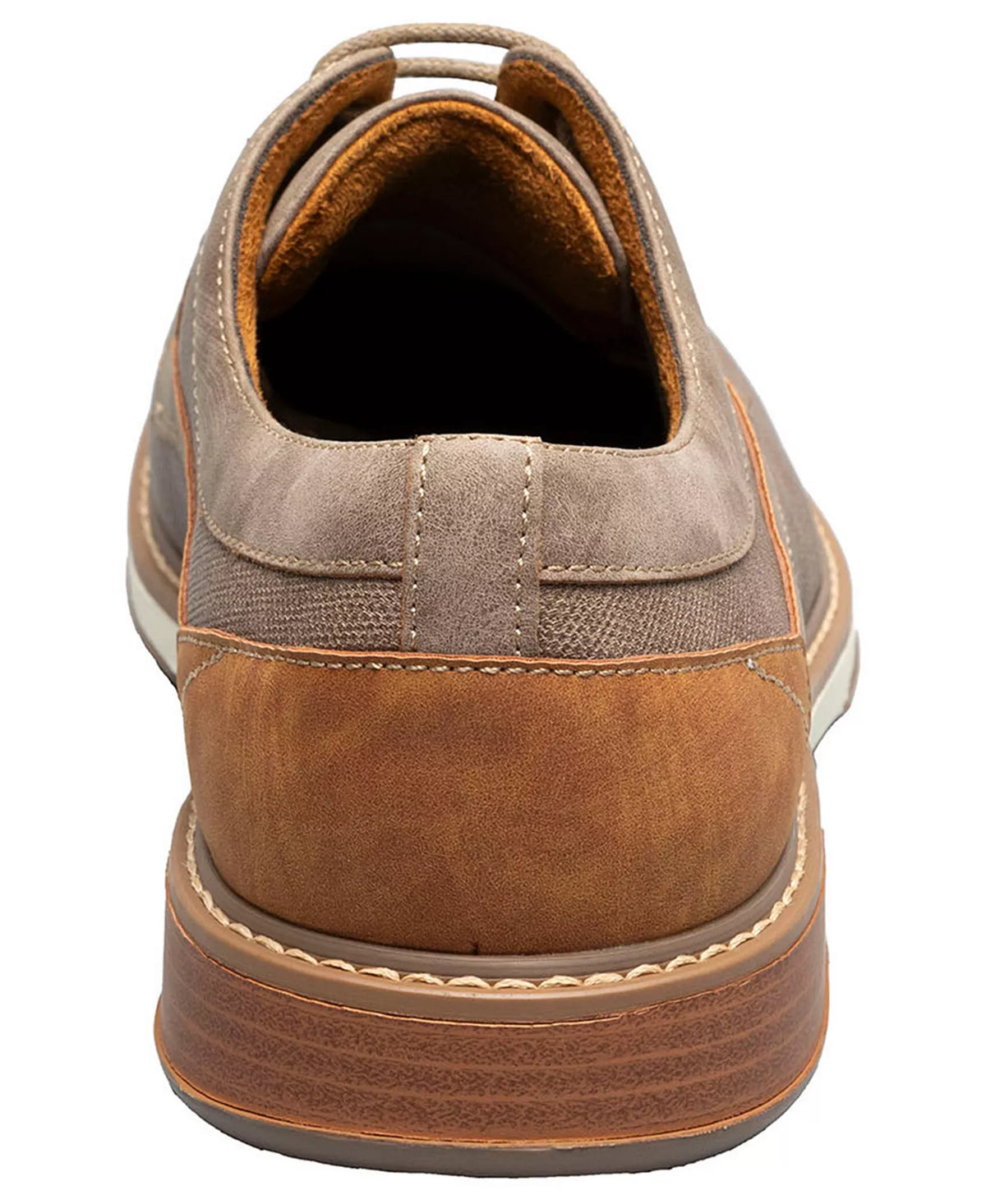 Stacy Adams Men's Phineas Plain Toe Lace-Up Shoes  Taupe Size 11.5