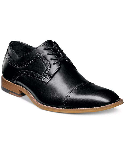 Stacy Adams Men's Dickinson Cap Toe Oxfords  Black Size 10.5