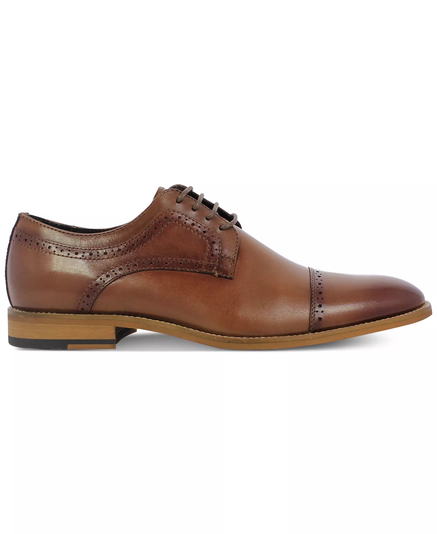 Stacy Adams Men's Dickinson Cap Toe Oxfords  Cognac Size 12