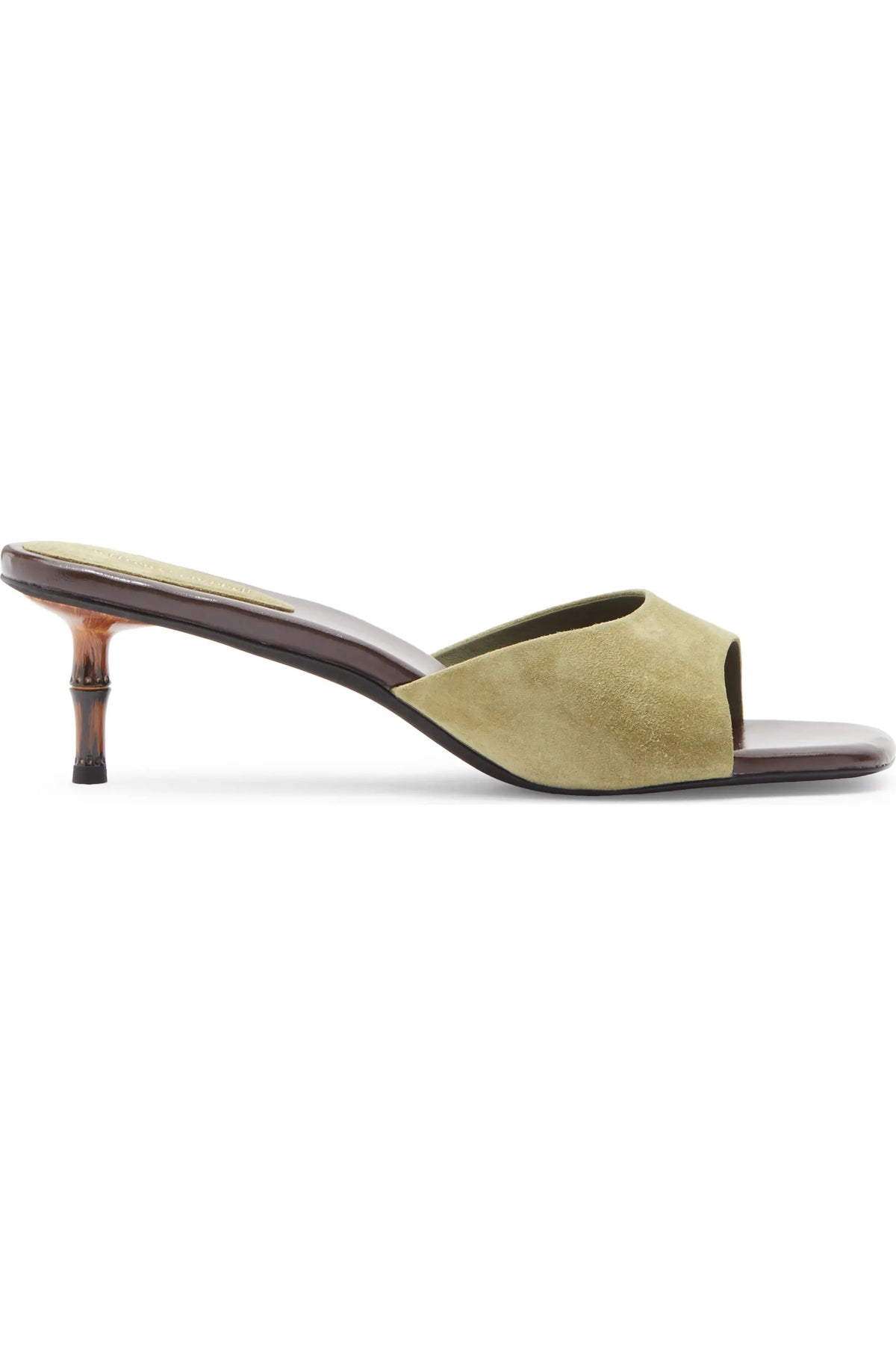 Jeffrey Campbell Women's Ilocos Bamboo Novelty Dress Sandals  Olive Suede Size 10