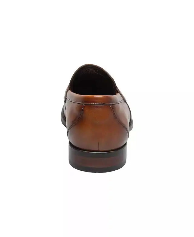 Stacy Adams Men's Keeler Moc Toe Tassel Slip On Loafers  Cognac Size 11 (Returned)