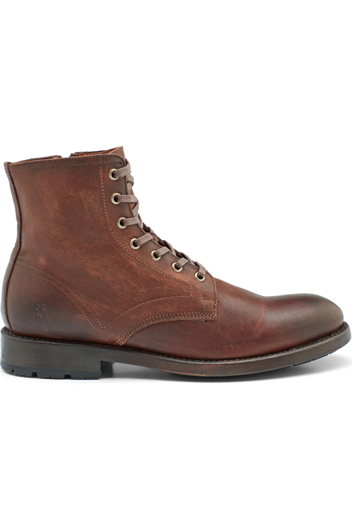 Frye Men's Bowery Lace-up Boots  Cognac Leather Size 8.5