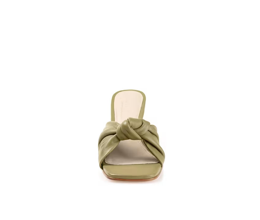 Journee Signature Women's Finlee Dress Sandal  Sage Size 8