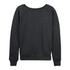 DISNEY Women's Plus Peace Love Minnie French Terry Pullover  Charcoal Size 2XW (No Tag)