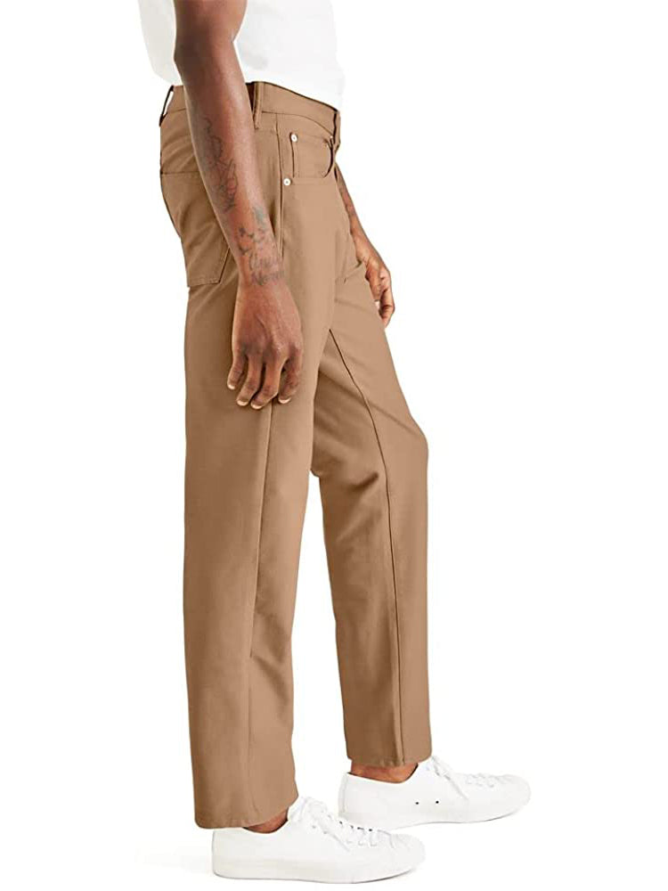 Dockers Men's Comfort Knit Straight Fit Smart 360 Jeans  Color Foxtrot Brown 38Wx30L