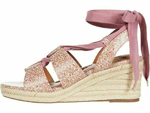 Patricia Nash Women's Riva Wedge Sandals  Color Blush Bouquet Size 5.5M