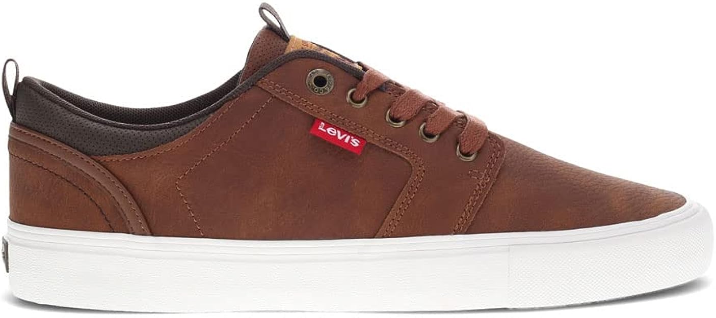 Levi's Men's Alpine Wax Stacked Sneaker  Color Tan/Brown Size 13