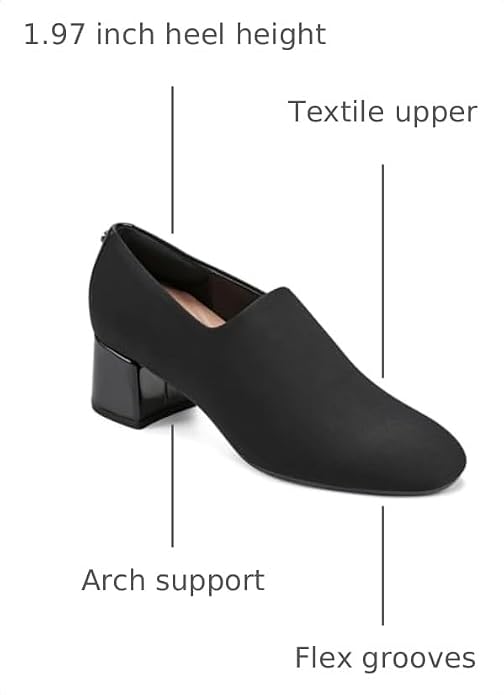 Easy Spirit Women's Denisa Slip On Dress Pumps  Black Size 7.5W