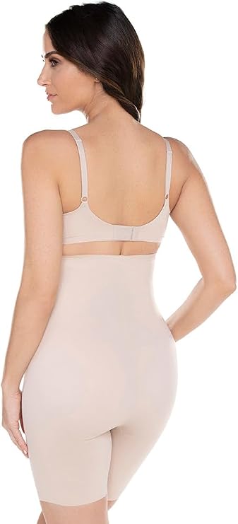 Miraclesuit Instant Tummy Tuck High-Waist Thigh Slimmer  Beige Size L