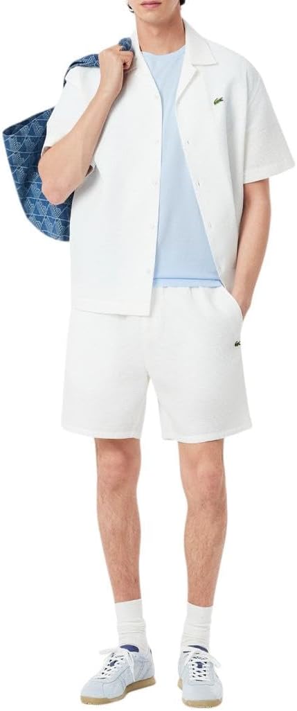 Lacoste Men's Short Sleeve Pima Jersey Crew Neck Tee  Rill Size XL