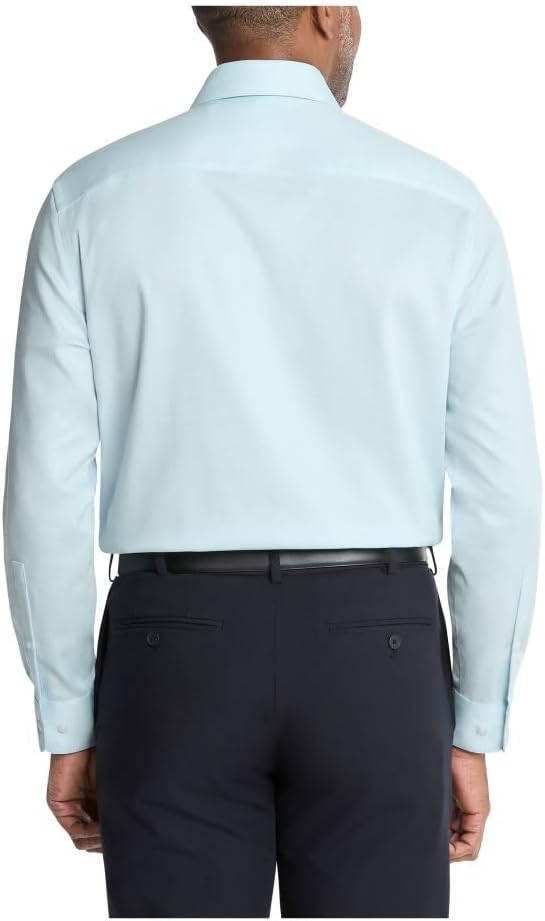 Calvin Klein Men's Regular-Fit Non Iron Stretch Dress Shirt  Mint julip 15.5 32/33