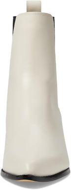 Michael Kors Kinlee Pointed-Toe Pull-On Booties  Light Cream Size 10