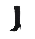 BCBGeneration Women's Marlo Suede Knee-High Boots  Color Black Size 8M