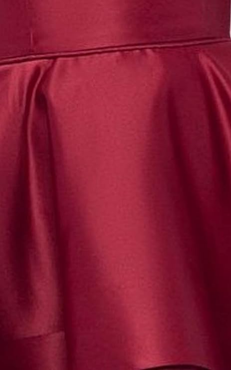 Blondie Nites Tiered Strapless Fit & Flare Dress  Color Red Size 1