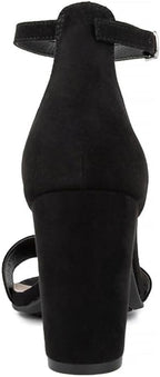 Sugar Women's Machelene Ankle Strap Pump Sandals  Black Size 8.5