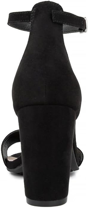 Sugar Women's Machelene Ankle Strap Pump Sandals  Black Size 8.5