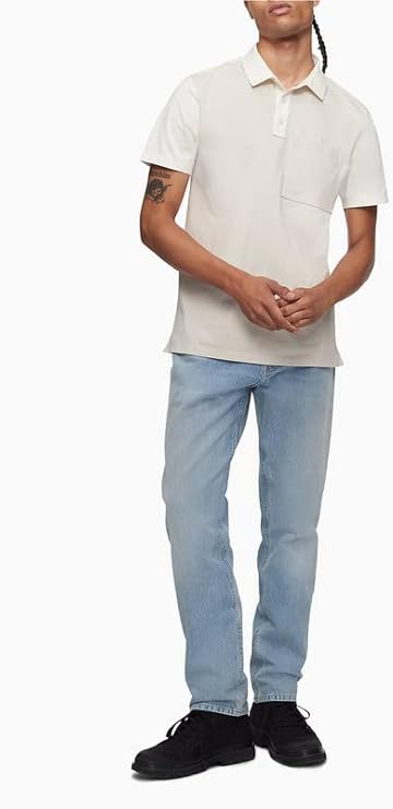 Calvin Klein Men's Slim-Straight Fit Stretch Jeans  Color Fontaine Medium Stone W38xL32