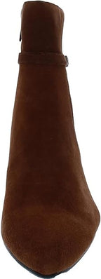Aqua College Women's Tatum Waterproof Pointed Toe Booties  Color Rust Suede Size 7M
