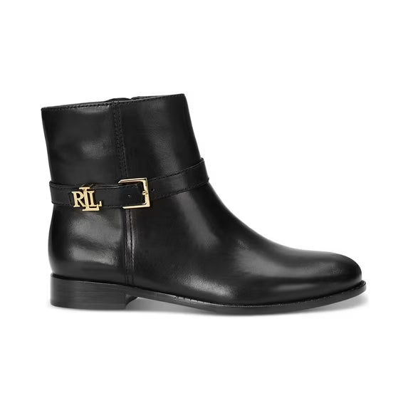 Lauren Ralph Lauren Women's Brooke Zipper Casual Booties  Black Size 9.5