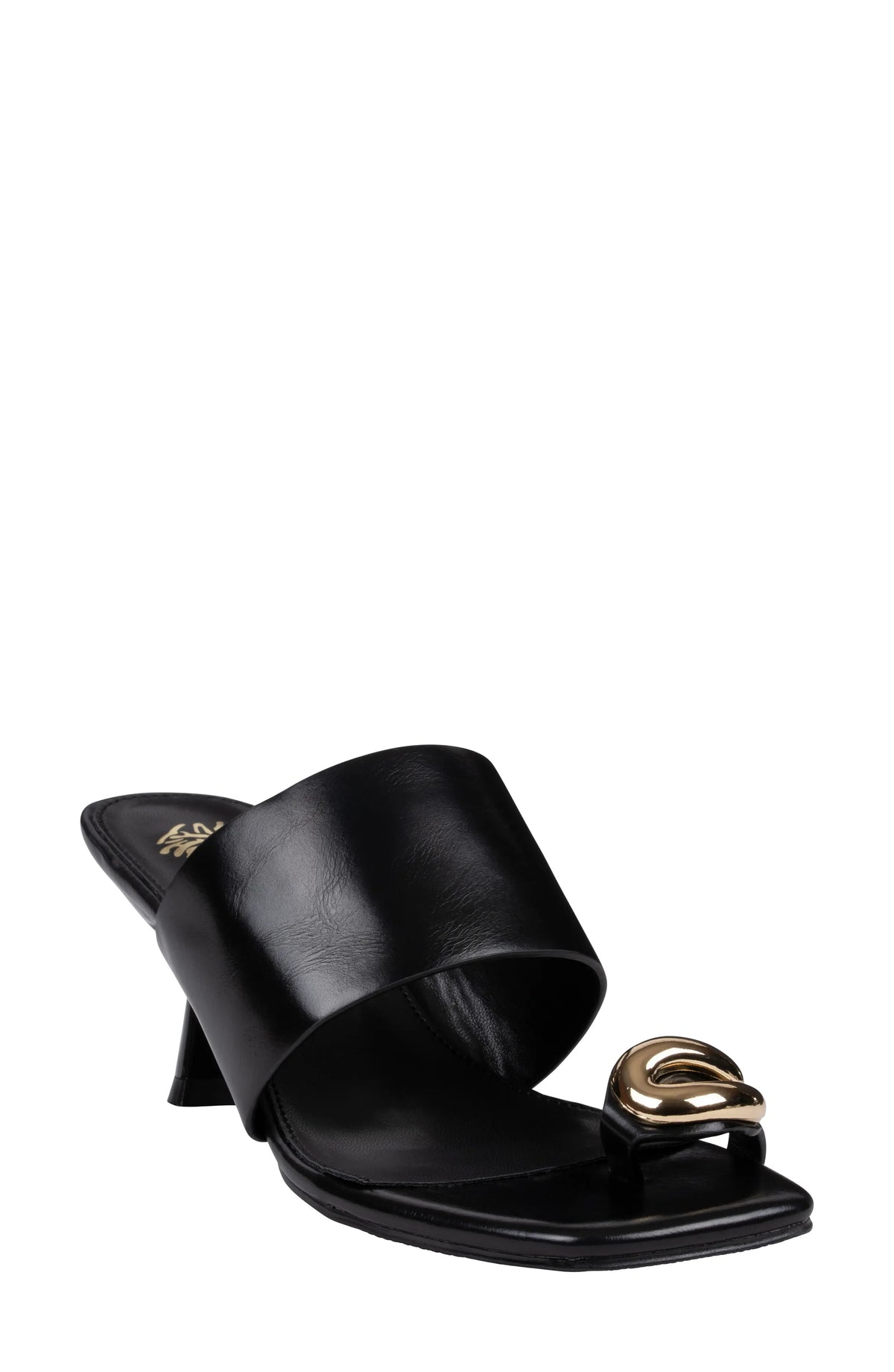 GC Shoes Women's Carmela Toe Ring Dress Sandals  Black Size 10