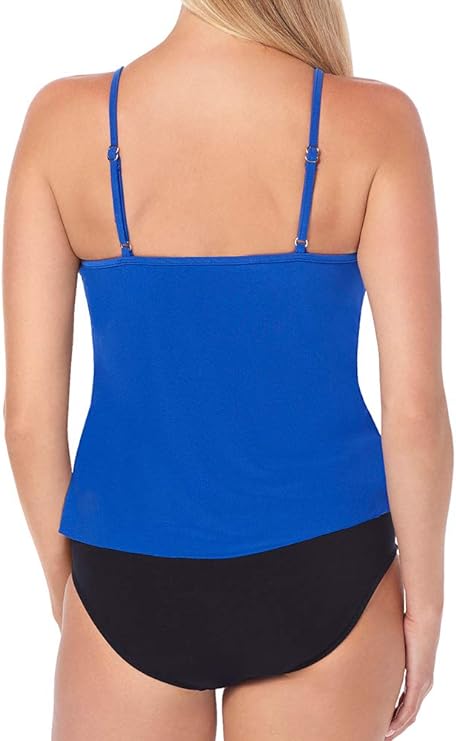 Magicsuit Rita Tiered Slimming Tankini Top  Color Cobalt Size 12