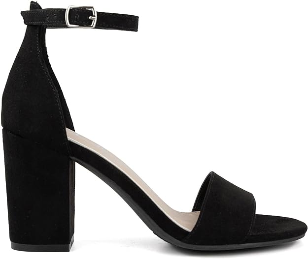 Sugar Women's Machelene Ankle Strap Pump Sandals  Black Size 8.5