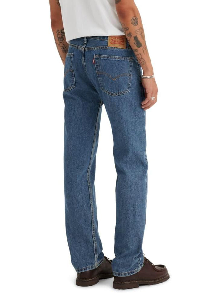 Levi's Men's 505 Regular-Fit Cash Jeans  Medium Stonewash W36xL32