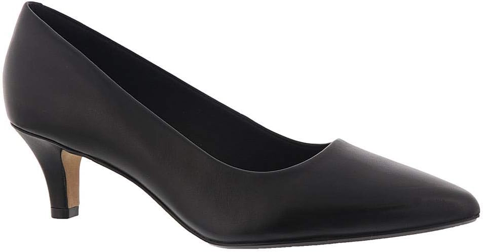 Clarks Women's Collection Linvale Jerica Pumps  Black Leather Size 8.5