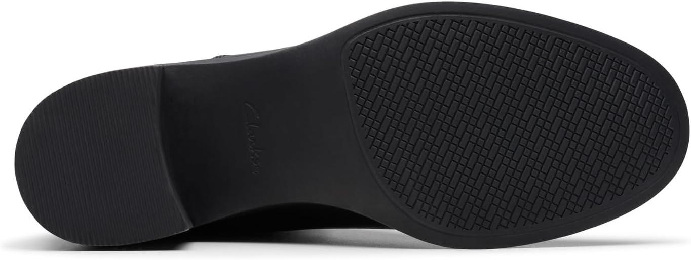 Clarks Women's Lileigh Holly Ankle Boots  Black Leather Size 7