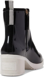 kate spade new york Women's Puddle Rain Boots  Color Black Parchment Size 11M