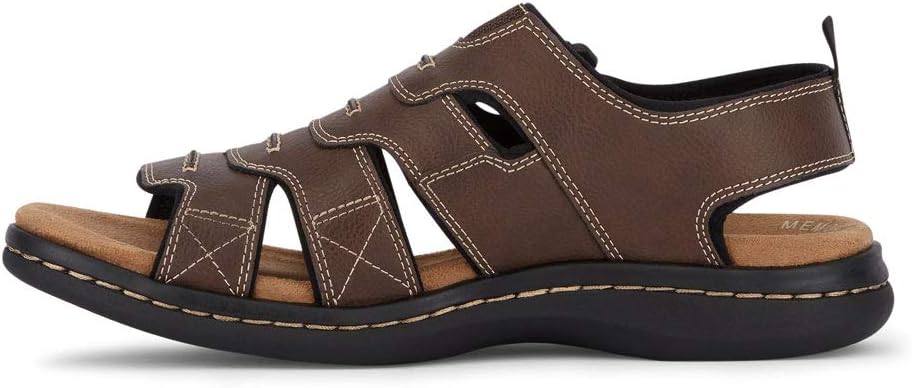 Dockers Men's Shorewood Open-Toe Fisherman Sandal  Briar Size 7