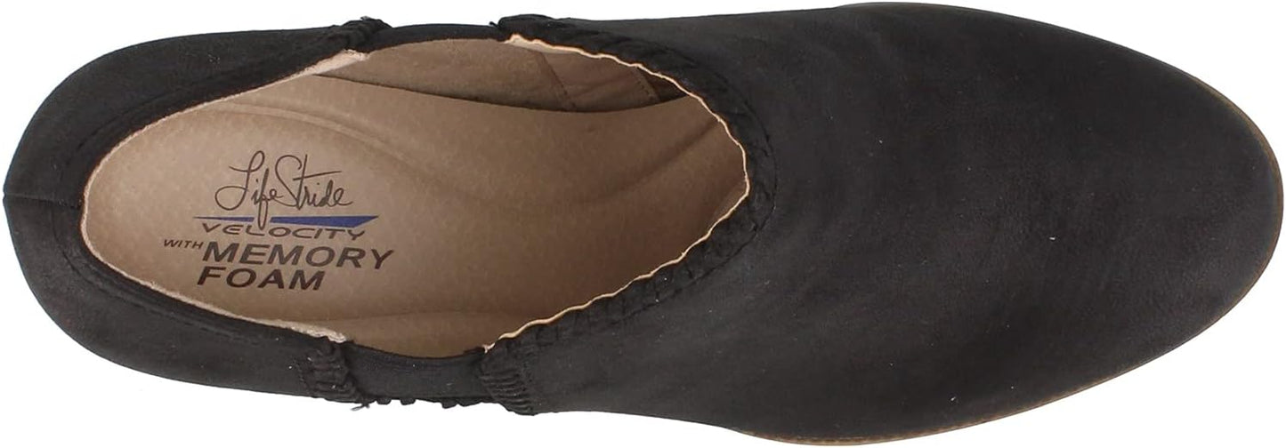 LifeStride Women's Joelle Shooties  Color Black Faux Leather Size 7M