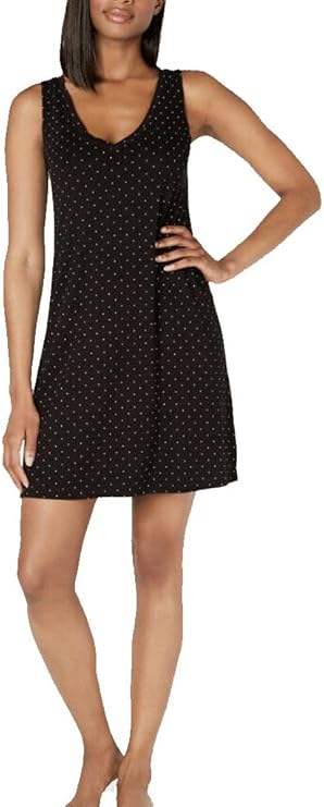 Alfani Knit Dot-Print Chemise Nightgown  Pin Dot Size XS