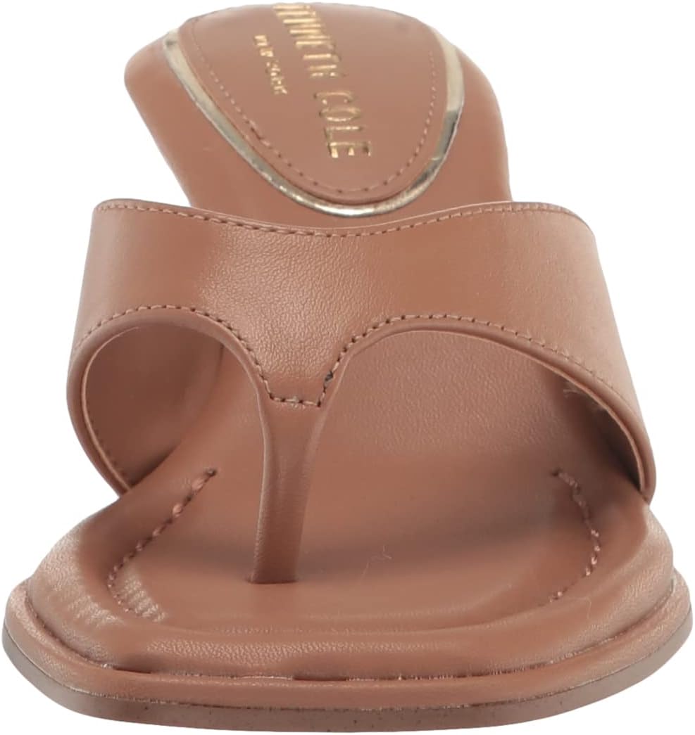 Kenneth Cole New York Women's Classic Geneva Wedge Sandals  Tan Size 7.5