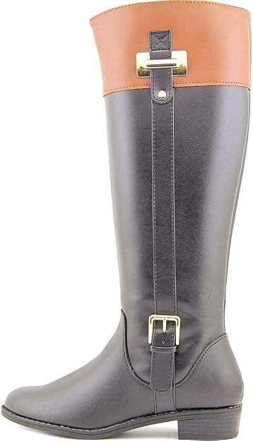 Karen Scott Women's Deliee2 Knee-High Riding Boots   Black/Cog Size 9.5