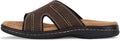 Dockers Men's Sunland Slide Sandals  Dark Brown Size 12