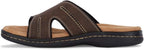 Dockers Men's Sunland Slide Sandals  Dark Brown Size 12