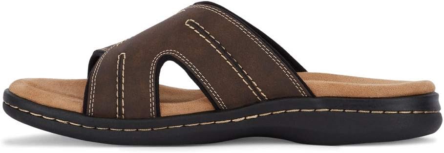 Dockers Men's Sunland Slide Sandals  Dark Brown Size 11