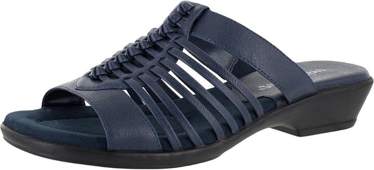 Easy Street Women's Nola Slip On Slide Sandals  Color Navy Size 8.5M