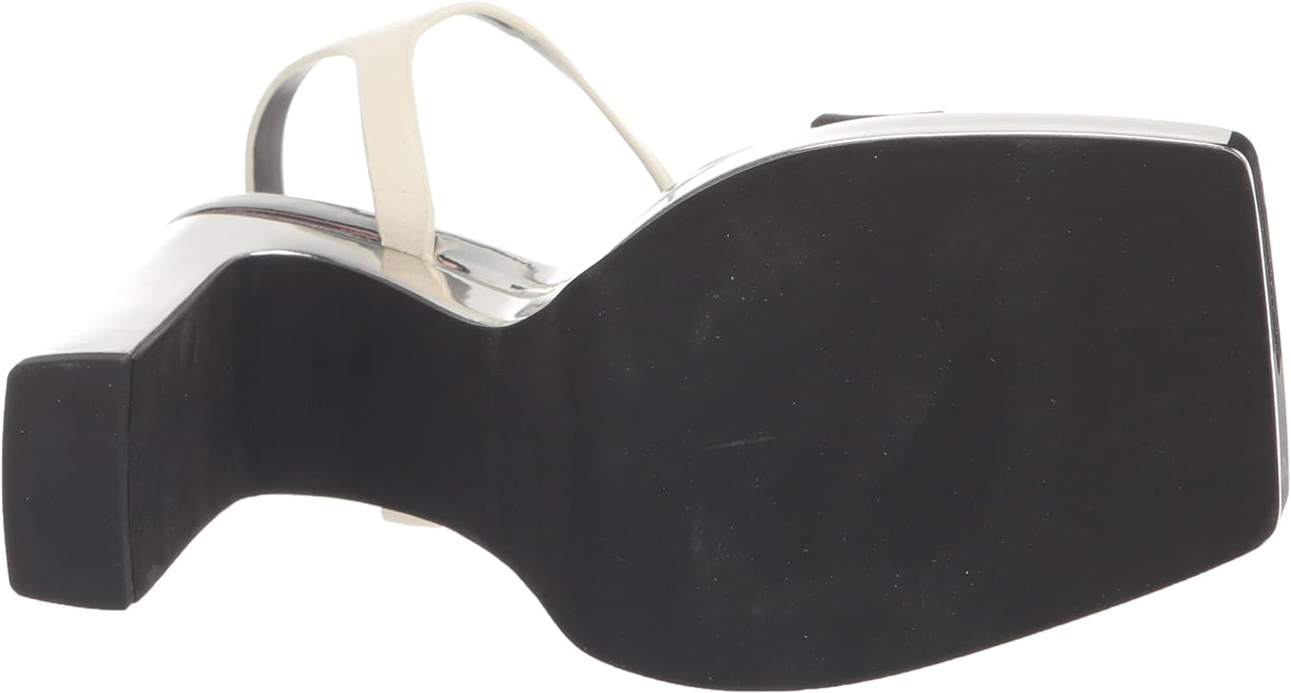 DKNY Women's Maiden Ankle-Strap Sandals  Color Black/Cream Size 5.5M