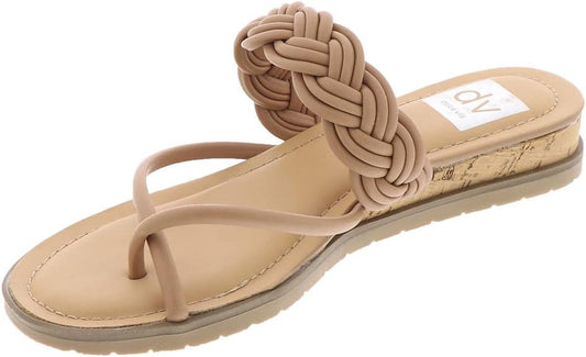 DV Dolce Vita Women's Fiorella Strappy Braid Sandals  Color Cafe Size 9.5M